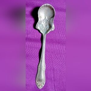 Antique Cuevee Silver Warranted Sugar Spoon